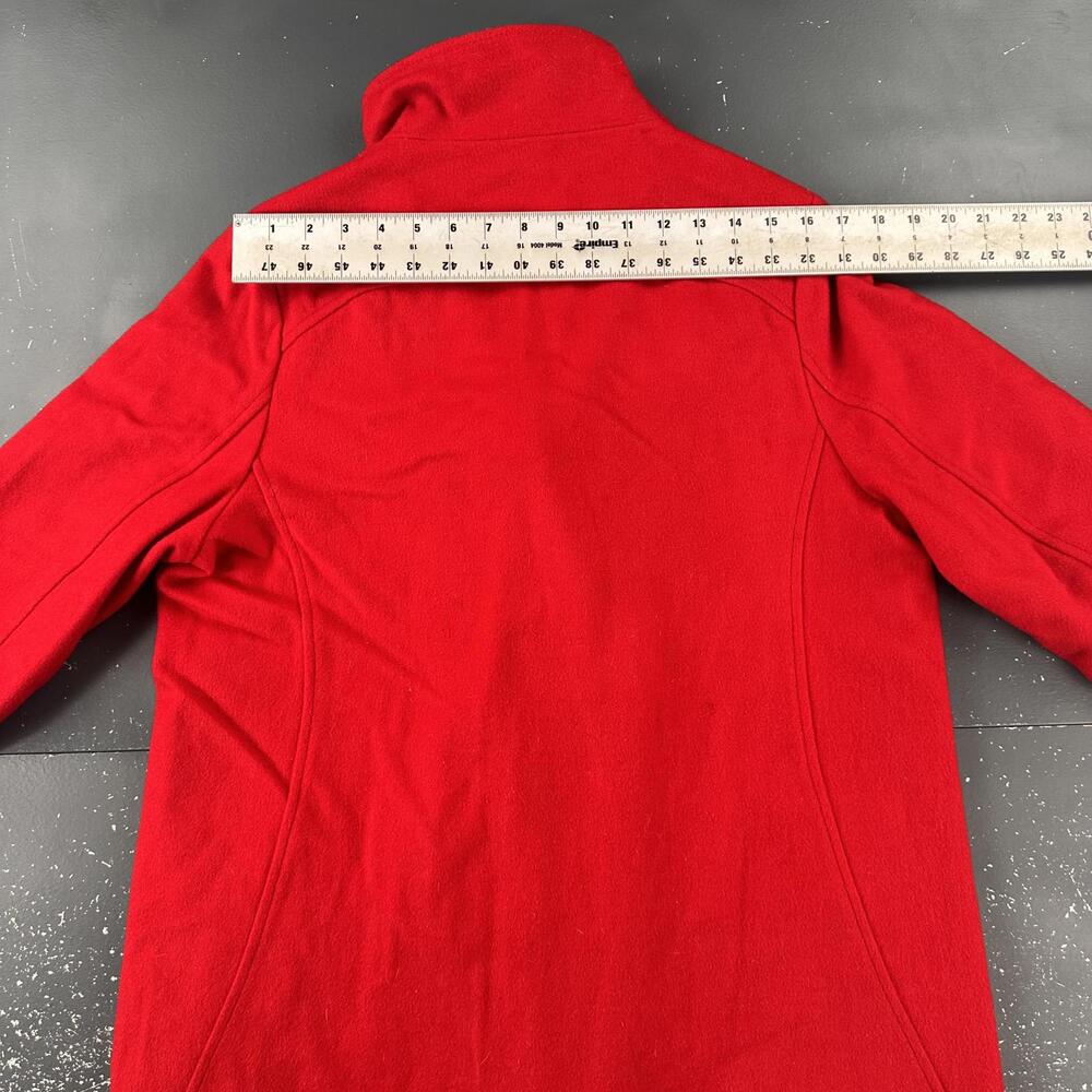 Pendleton Wool Jacket Womens Medium Red Cascade Campbell Glacier Stripe Lining - Picture 13 of 13